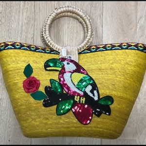 Palm handbag tucán designs